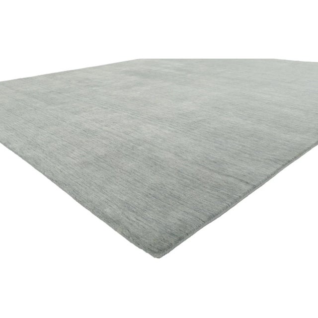 Contemporary Gray Area Rug with Modern Style 08'03 x 10'01. Effortless beauty combined with simplicity and modern style,...