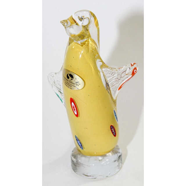 1960s 1960s Murano Hand Blown Art Glass Bird Figurine For Sale - Image 5 of 13