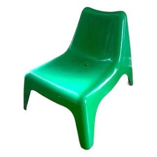 Vintage Ikea Green Ps Vago Plastic Lounge Chair For Sale