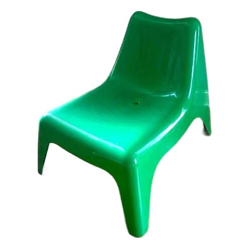 Vintage Ikea Green Ps Vago Plastic Lounge Chair For Sale