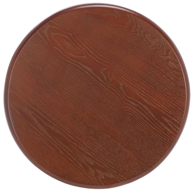 Monka Round End Table in Walnut For Sale In Philadelphia - Image 6 of 7