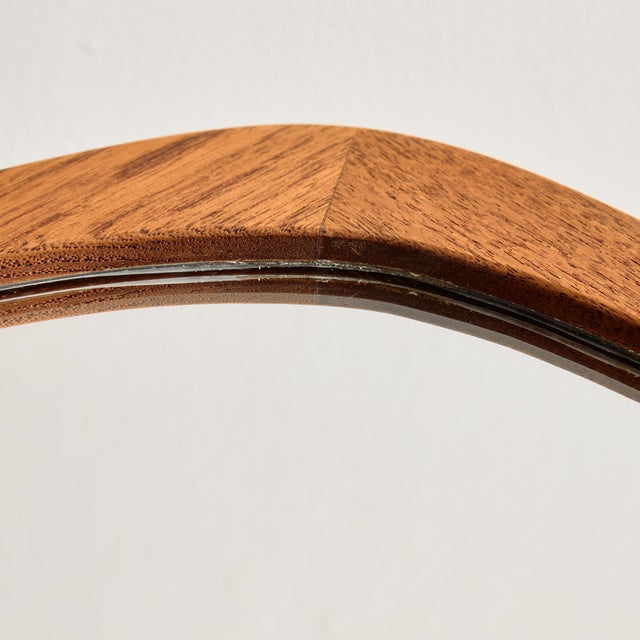 Wood Vintage Teak Framed Mirror, 1960s For Sale - Image 7 of 9