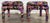 Vintage Abstract Upholstered Parsons Stools, a Pair For Sale - Image 4 of 11