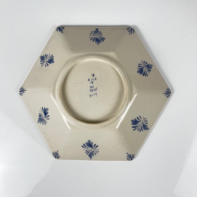 Shallow Delftware Dish attributed to Royal Delft, 1920s For Sale - Image 4 of 9
