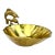 Vintage 1960's Mid-Century Swimming Dolphins Brass Trinket Dish For Sale