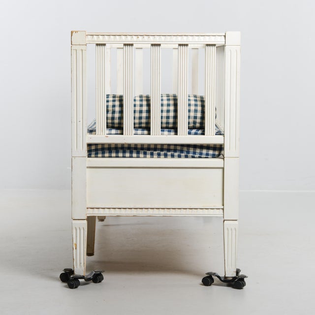 Vintage Wooden Bench, Sweden, 1890 For Sale - Image 9 of 11