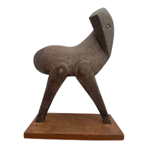 Abstract Pottery Horse Sculpture by Margot Kempe 1960