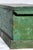 Charming Green Painted Antique Wood Box With Key Rustic Country For Sale - Image 11 of 14
