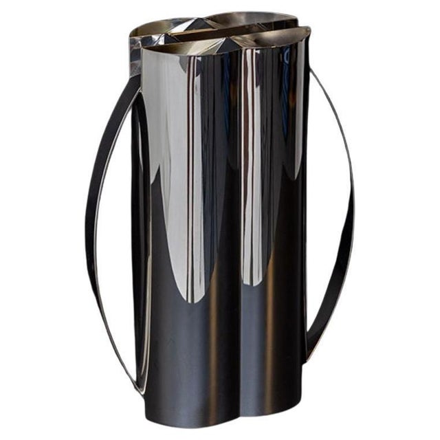 Metal 1980s Pair of Sterling Silver Interlocking Carafes For Sale - Image 7 of 9