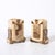 Art Deco Pair of Art Deco Bookends in Tessellated Cream & Ice Sugar Onyx For Sale - Image 3 of 8