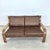 Dimensions: H 31” x W 57.7” x D 31” x SH 16.5”. Vintage German two-seater sofa designed by Walter Knoll, newly upholstered...