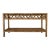 Vintage Coastal Rattan Two-Tier Console Table With Glass Top For Sale