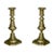 Victorian Brass Candlesticks, Set of 2 For Sale