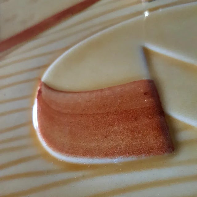 French Majolica Cheese Serving Trays from Vallauris, Set of 2 For Sale - Image 9 of 15