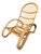 Italian Curved Bamboo and Rattan Armchair in the style of Roberti, 1960s For Sale - Image 6 of 10