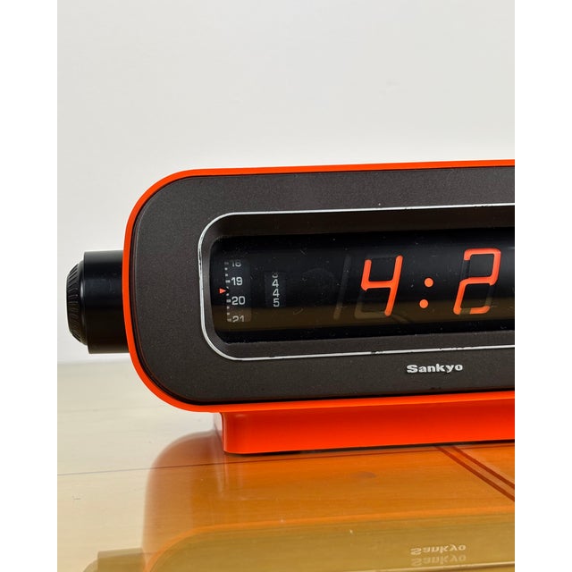 Vintage Sankyo Dayglo 204 Digital Clock, 1976 For Sale - Image 6 of 13