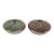 Miniature Mata Ortiz Chelo Acosta Red & Green Geometric Seed Pot Vase Pair For Sale