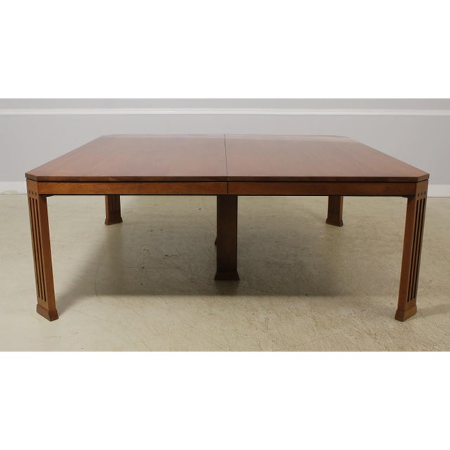 Stickley Large Square 2 Part Dining Room Table For Sale - Image 13 of 13
