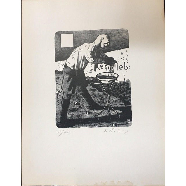 Karl Rössing, Leftist Blood Washes Off Easily, 1931, Print For Sale - Image 7 of 11