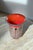 2006 Studio Paran Handblown Vase, Red Orange With Silver Leaf For Sale - Image 4 of 5