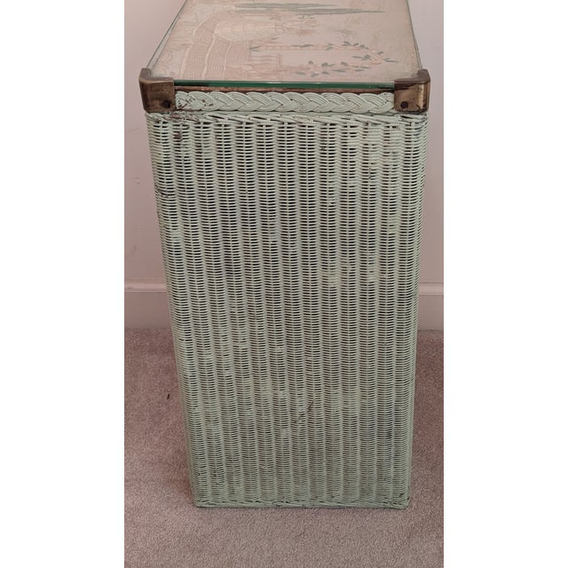 Antique Wicker Storage Piece/ Hamper For Sale - Image 9 of 12