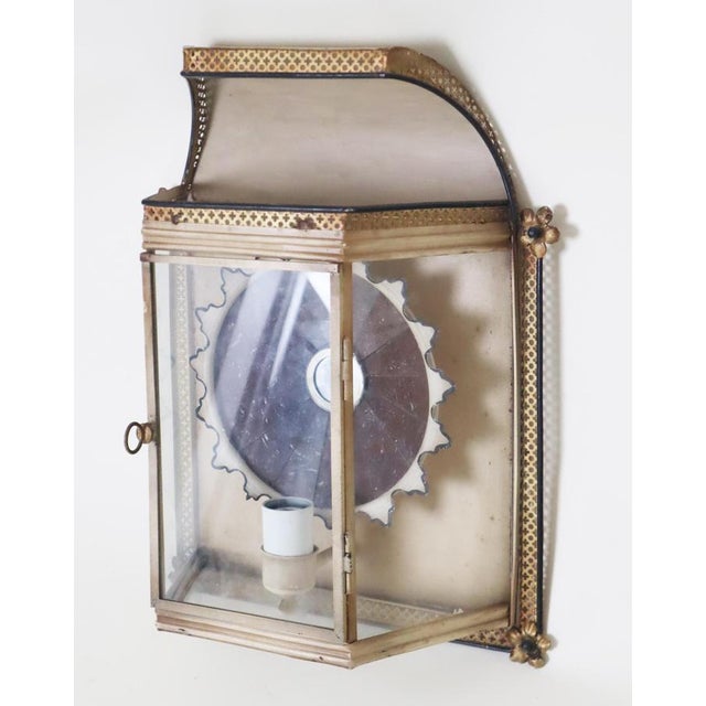 Hollywood Regency Wall Lantern, France, 1960s For Sale - Image 12 of 18