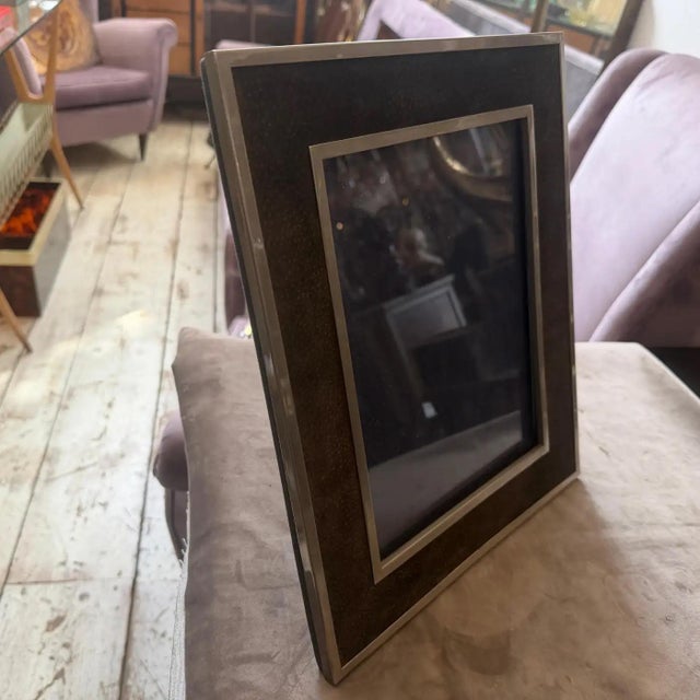 1970s Mid-Century Modern High Quality Italian Picture Frame For Sale - Image 9 of 13