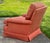 Henredon Lounge Chair Traditional Skirted Terracotta Fleur De Lis Armchair 90s For Sale - Image 13 of 13