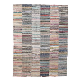 Mid 20th Century Decorative Vintage Turkish Rag Rug For Sale