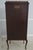Paines Vernis Martin Bow Front Mahogany Vitrine Display Cabinet For Sale - Image 17 of 18