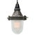 Industrial Industrial Striped Clear Glass Pendant Light For Sale - Image 3 of 7