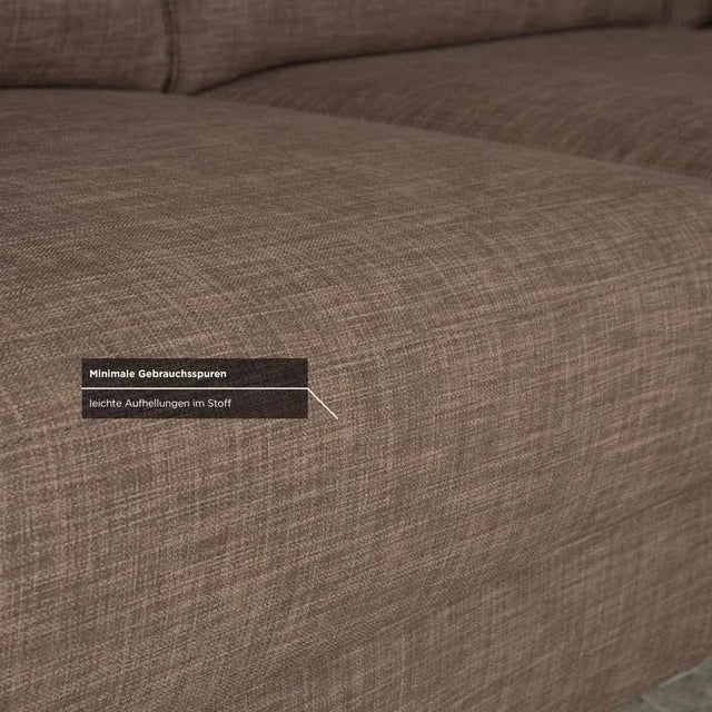 Brown Brown-Grey Fabric Corner Sofa from Musterring For Sale - Image 8 of 15