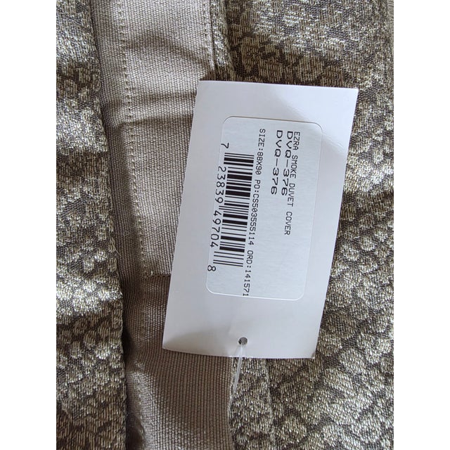 Contemporary Ezra Smoke Duvet Cover For Sale - Image 3 of 6