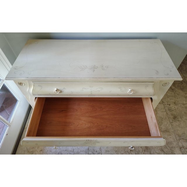 2010s Ethan Allen Hand Painted Chest of Drawers For Sale - Image 5 of 11