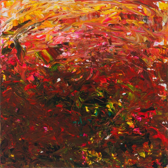 Leila Pinto "Exuberance vs. Uncertainty" Acrylic Painting on Canvas For Sale In New York - Image 6 of 6