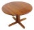Vintage Danish Round Extendable Dining Table in Teak from Langeskov Möbelfabrik, 1960s For Sale