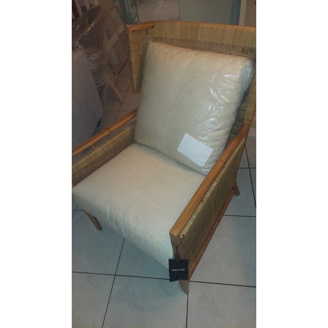 Brand new, never used Palecek Owen Lounge Chair. This exquisite piece combines striking organic textures with premium...