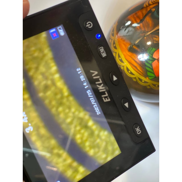 Russian Kholuy Style Lacquer Egg Flight Into Egypt Signed Ryabov Vintage 10" Large For Sale - Image 10 of 11