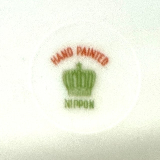 Apple Green & Mandarin Cottage Core Hand-Painted Wall Plate Curation - Group of 13 For Sale - Image 11 of 15