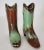 Pair of 1950s Miniture Mid-Century Modern Cowboy Boots by Frankoma For Sale In Baltimore - Image 6 of 9