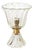 Large Bullicante Murano Glass and Brass Flower Table Lamp from Barovier, Italy, 1950s For Sale