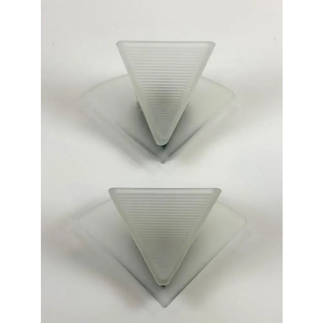 Italian Murano Glass Wall Lamps Alox, 1980s, Set of 2 For Sale - Image 3 of 12