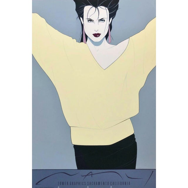 Patrick Nagel Nc#8, Limited Edition Silkscreen Yellow