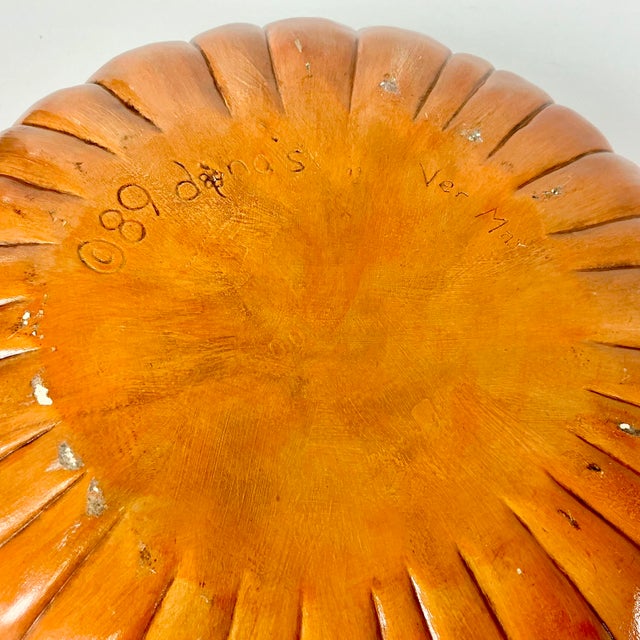 1989 Vintage Americana Folk Art Boho Chic Pumpkin Soup Tureen, Halloween & Thanksgiving. For Sale - Image 13 of 15