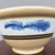 Antique English Yellowware Mixing Bowl With Blue Seaweed Decoration, Circa 1840s For Sale - Image 4 of 12