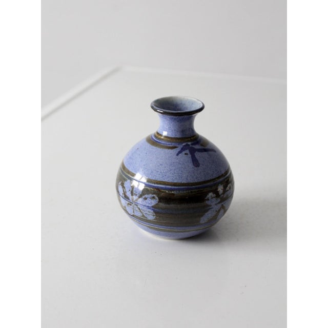 Vintage Handmade Studio Pottery Vase For Sale - Image 9 of 12