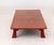 Red Japanese Red and Black Lacquered Low Table For Sale - Image 8 of 9