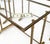 Set of MCM Solid Brass Faux Bamboo Glass Top Nesting Side End Tables Stands For Sale - Image 15 of 15