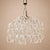 Striking Italian Giogali chandelier attributed to Angelo Mangiarotti for Vistosi, crafted in clear Murano glass and...