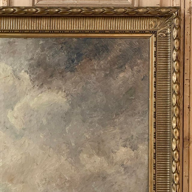 19th Century Framed Oil Painting on Canvas For Sale - Image 4 of 13